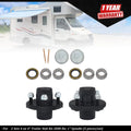 Set of 4 Trailer Hub Kit for 2000 lbs. 1" Spindle (5 Pieces)