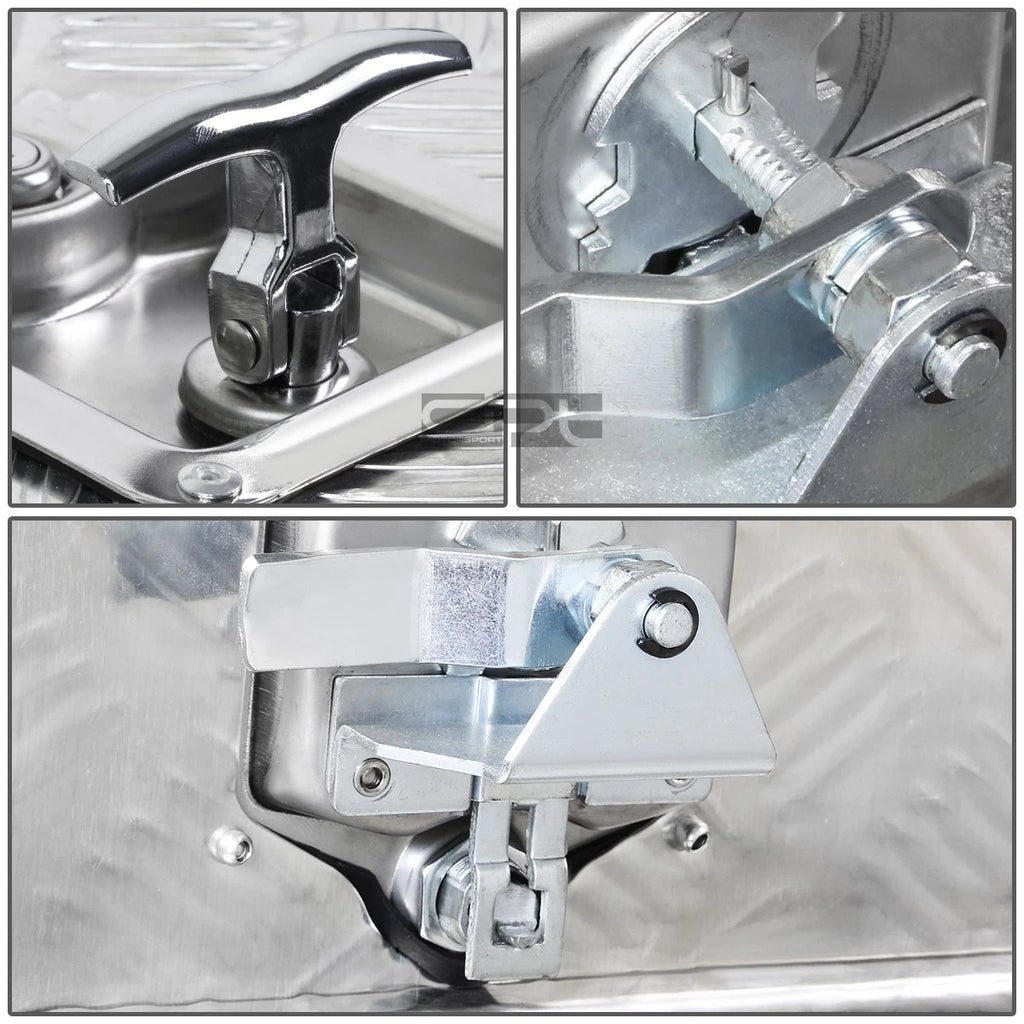 Aluminum Chrome Tool Box for Pickup Truck (36" x 18" x 17")
