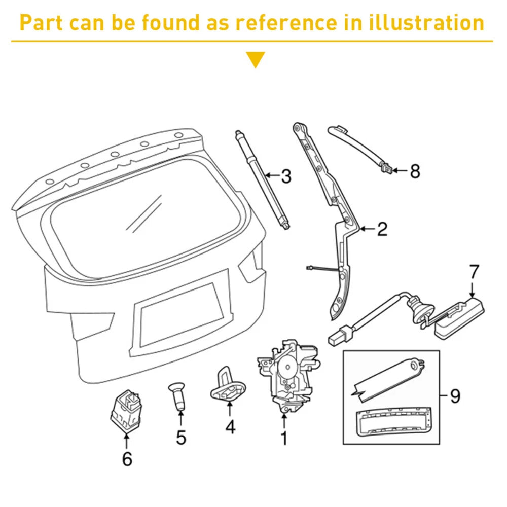 Liftgate Tailgate Hatch Release Button Switch for GMC Chevy Cadillac
