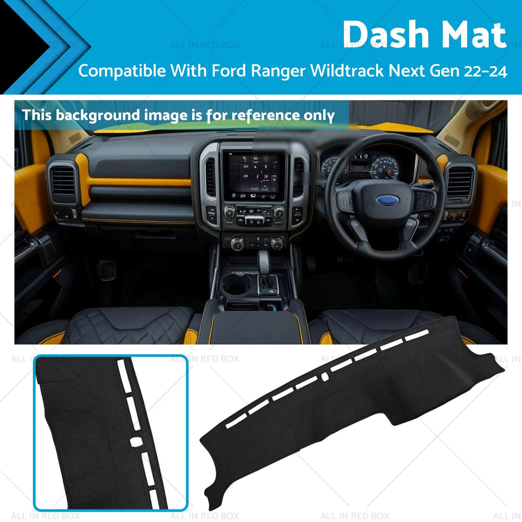 Dash Mat Anti Glare for Ford Ranger Wildtrak (2022–2024)