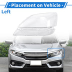 1 Pcs Headlight Lens Cover for Lexus RX300 (1999–2003) PC Clear