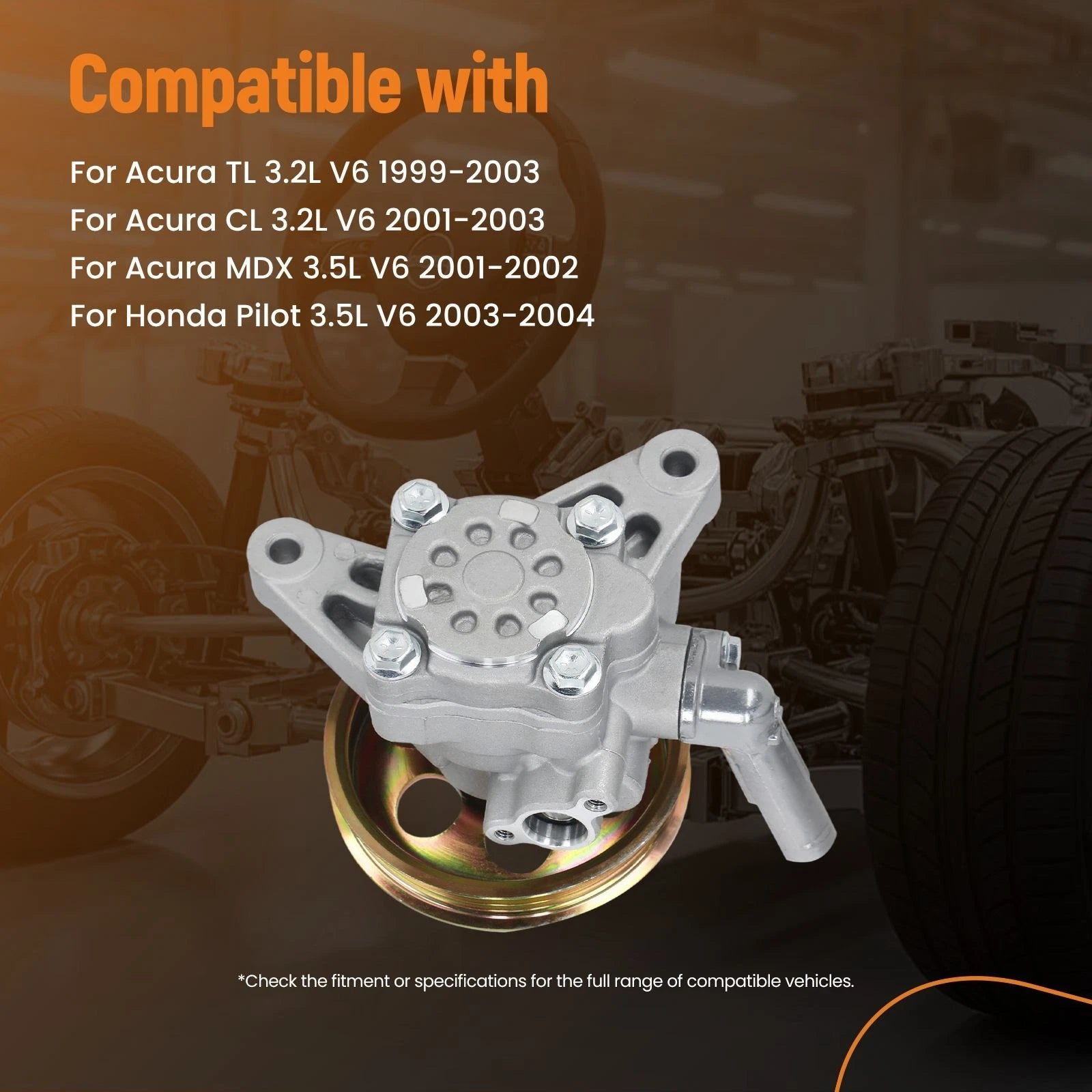 Power Steering Pump for Acura MDX 3.5L V6 (2001-2002)