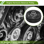 Engine Harmonic Balancer Crankshaft Pulley for Ford Explorer (2002–2010) No.7T4Z6312B