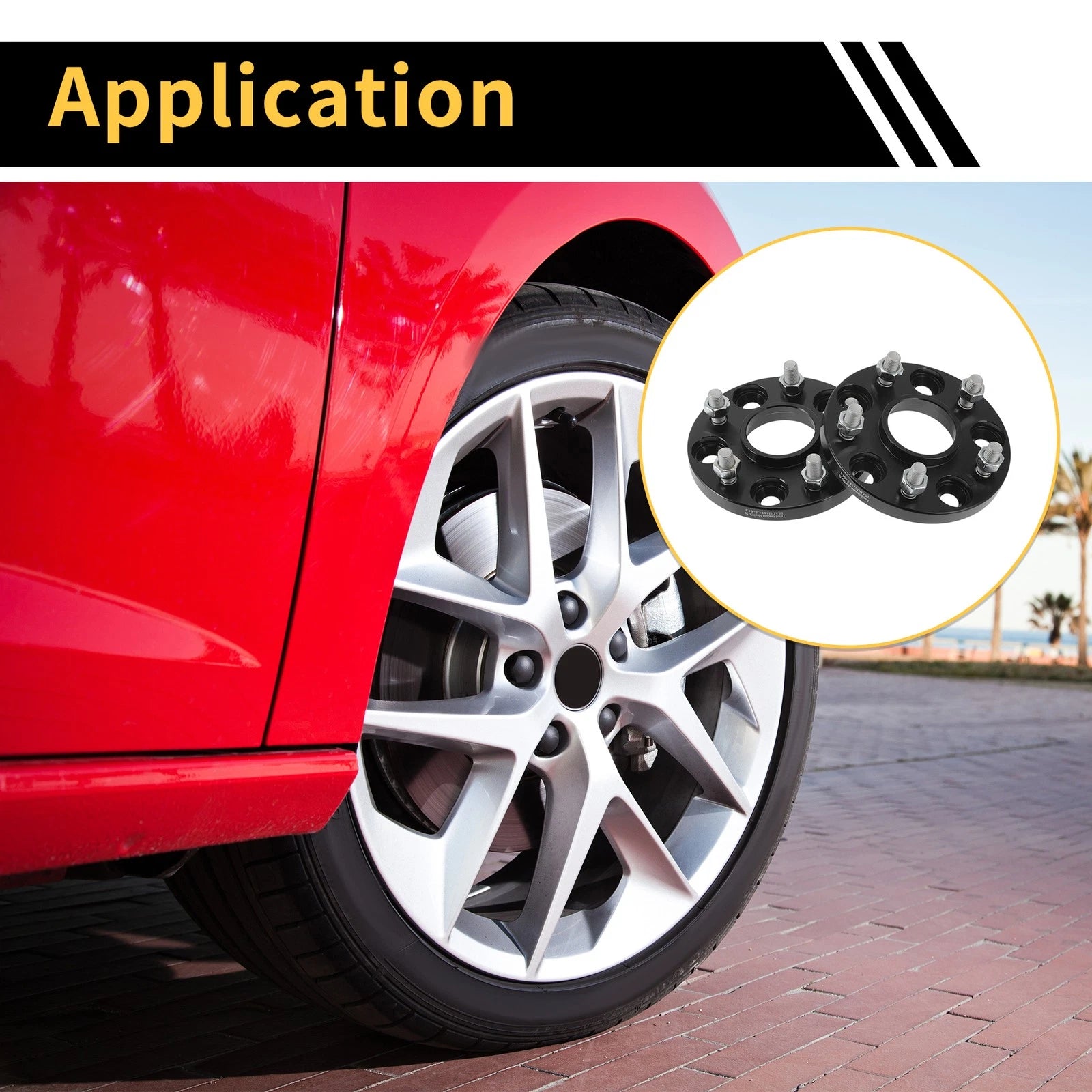 2X 5x114.3mm Wheel Spacers 64.1mm M12x1.5mm for Honda CR-V, Odyssey 