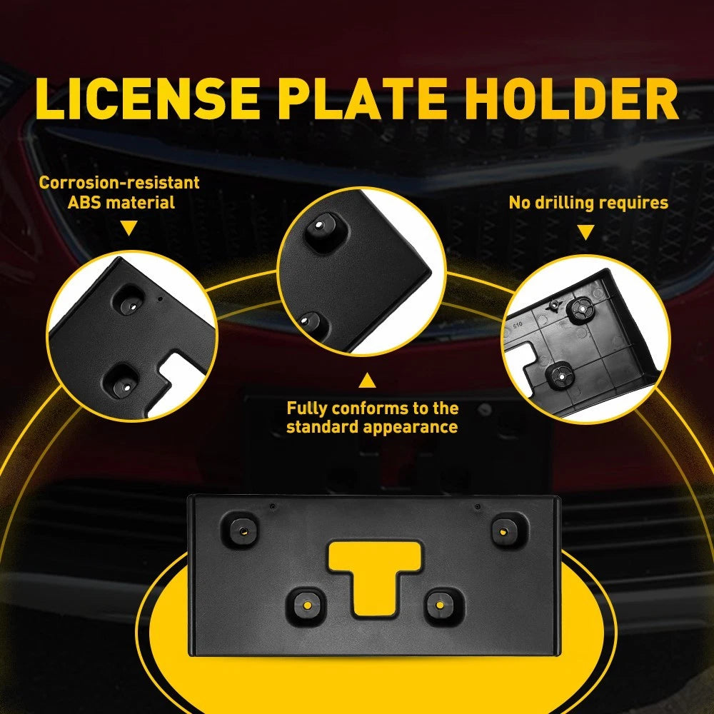 License Plate Bracket Mount Frame for Buick Encore (2017-2022) Black