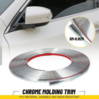 Chrome Molding Trim for Universal Fit (0.8cm Wide)