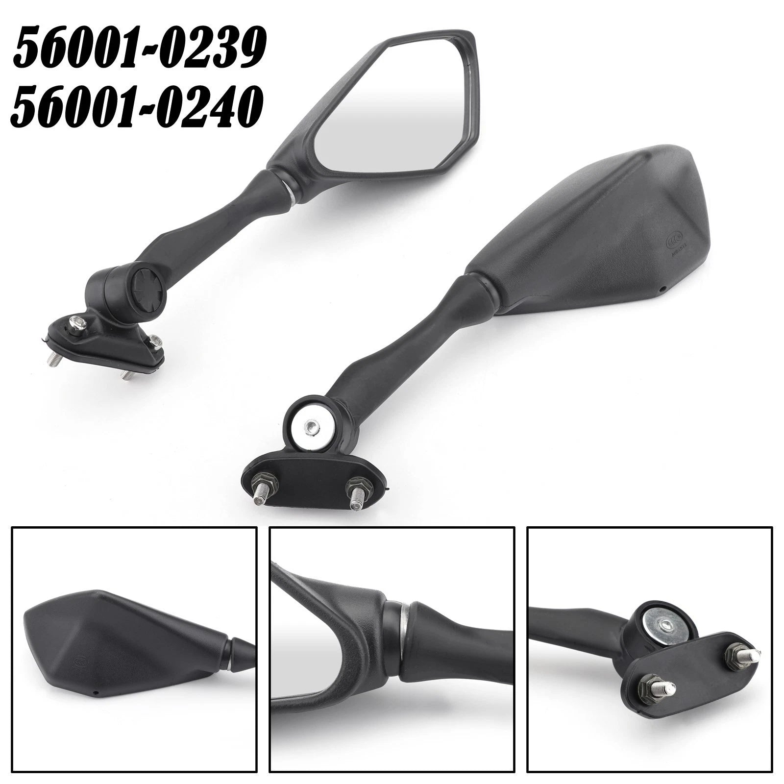 Rear View Mirrors for Kawasaki Ninja ZX6R 636 300R EX300 250 (2013–2017)