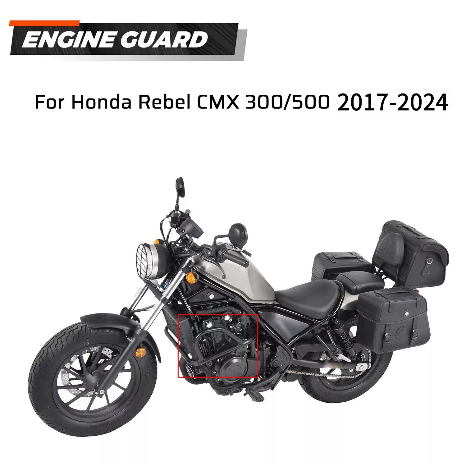Engine Guard Crash Bar for Honda Rebel 300 CMX300 (2017–2024)
