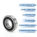 6308VV Deep Groove Ball Bearing for Scooter Skateboard Wheel (40x90x23mm)