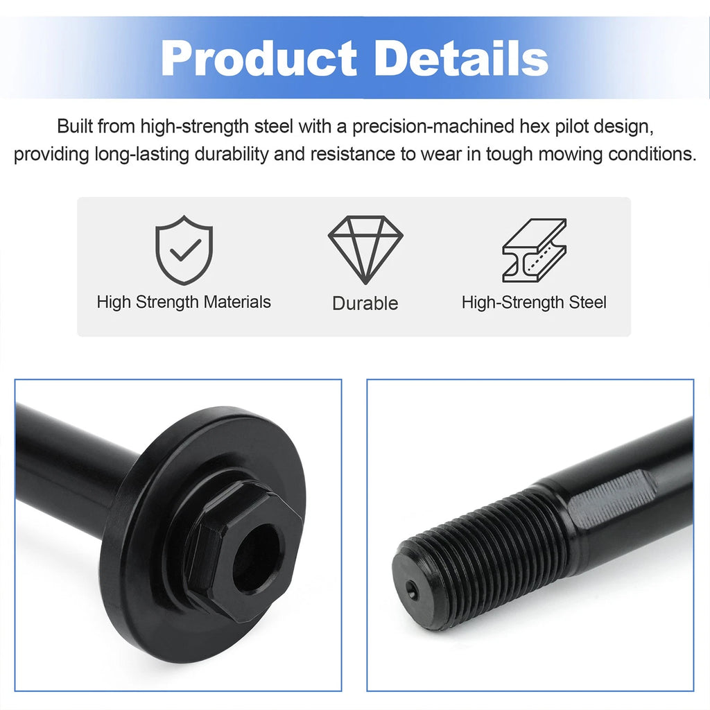 Heavy-Duty Hex Pilot Spindle 109-7431 for Exmark Zero Turn