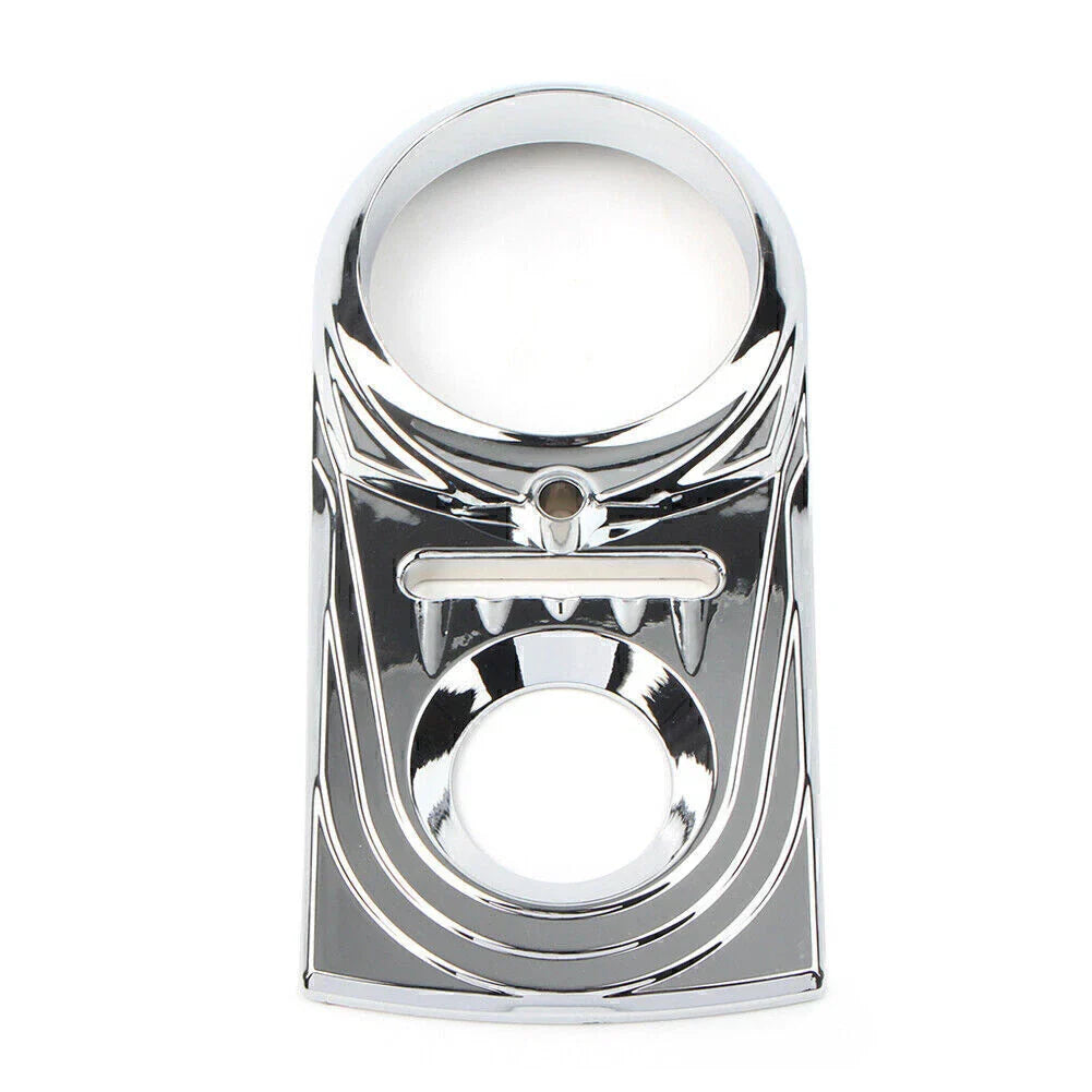 Dash Panel Insert Cover for Harley Dyna Wide Glide & Softail Chrome (93-17)