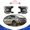 2X LED Blackout Headlights for Ford F-150 (2018–2019)