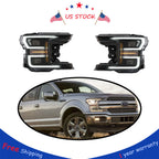 2X LED Blackout Headlights for Ford F-150 (2018–2019)