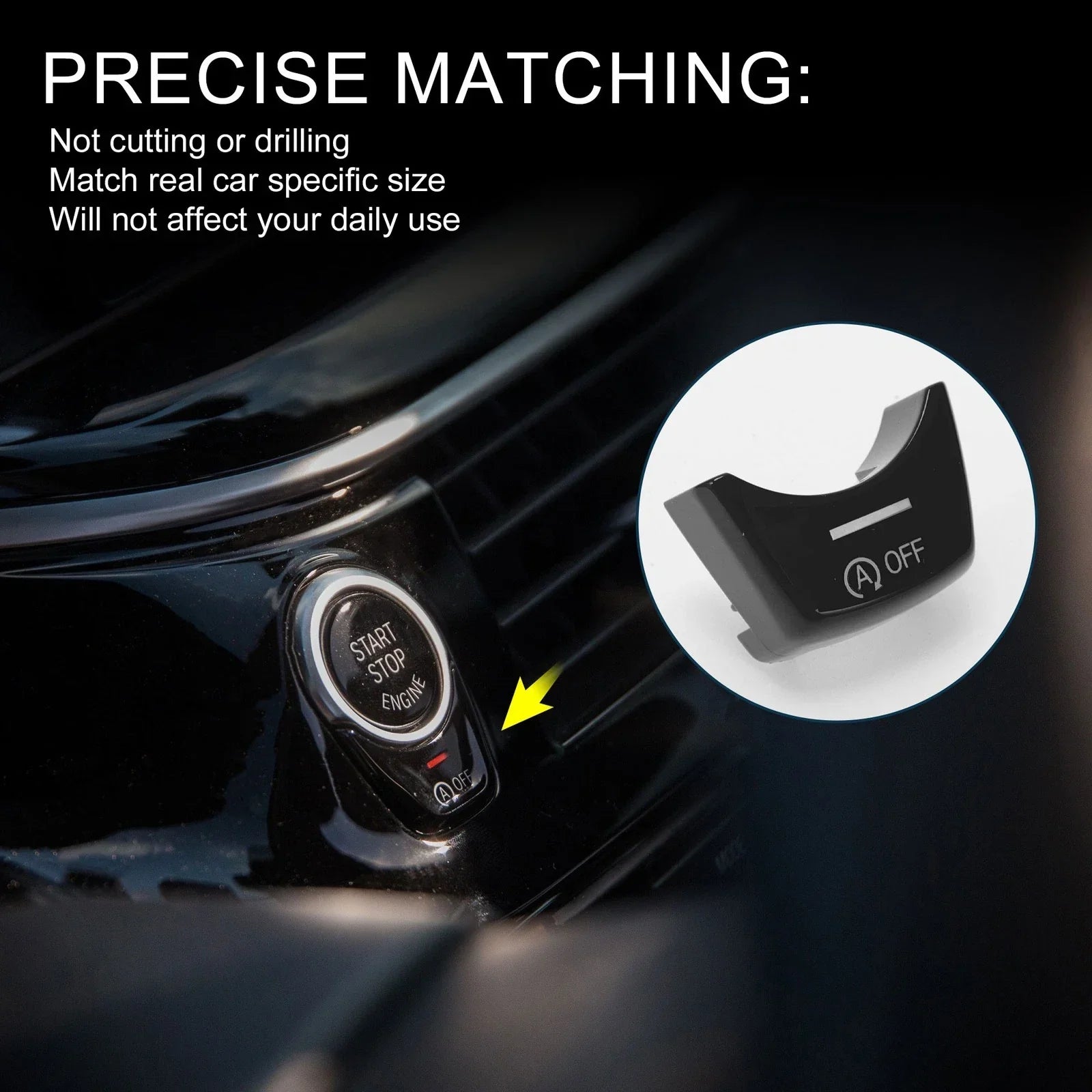 A Off Button Central Control for BMW Black
