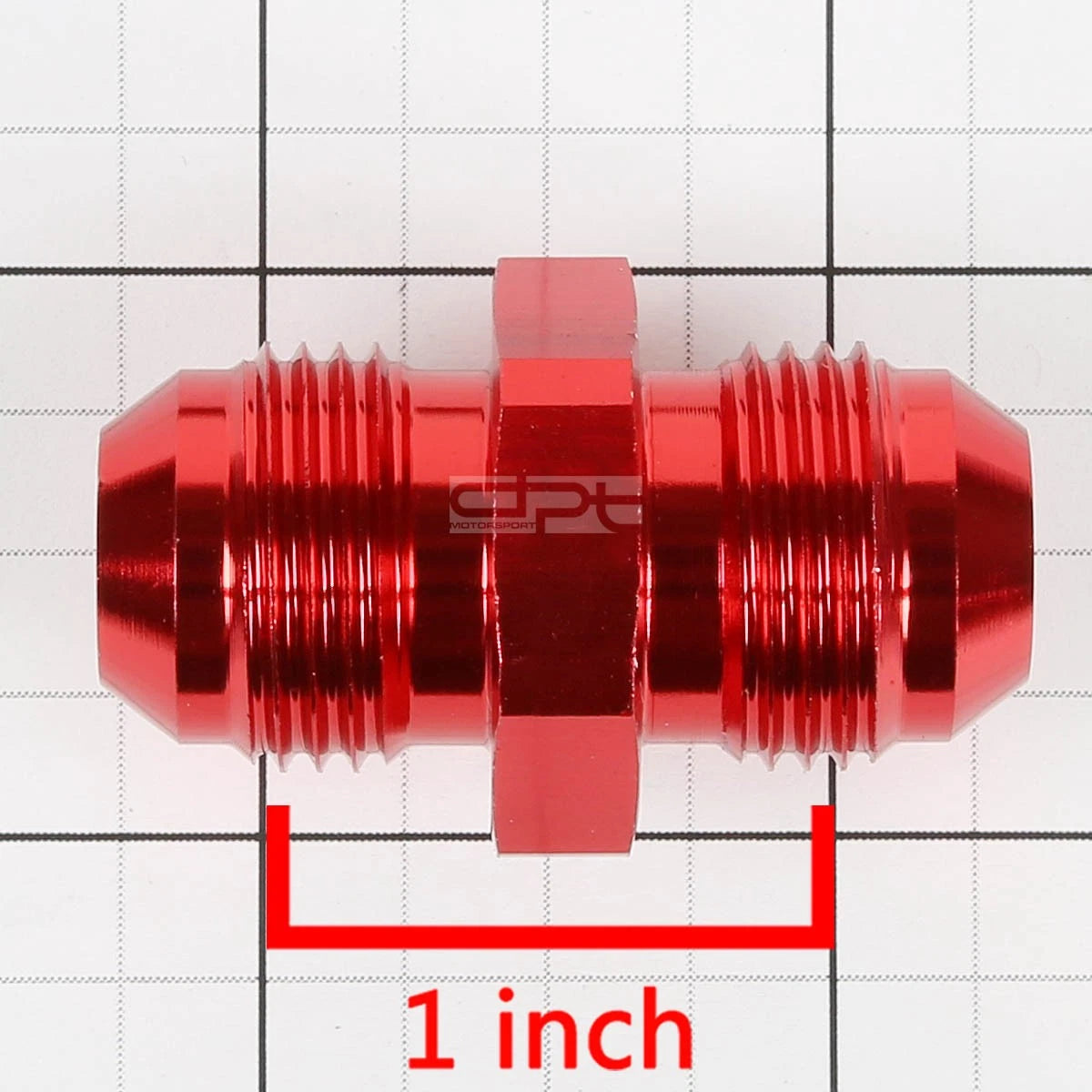 8AN Male Straight Coupler Adapter for Gas/Oil/H2O (Anodized)