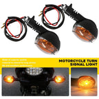 2X M10 Clear Lens Amber Turn Signal Lights for Buell Blast (2000–2010)