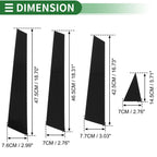 8 Pcs Door Pillar Window Trim for Nissan Murano (2009–2015) Black