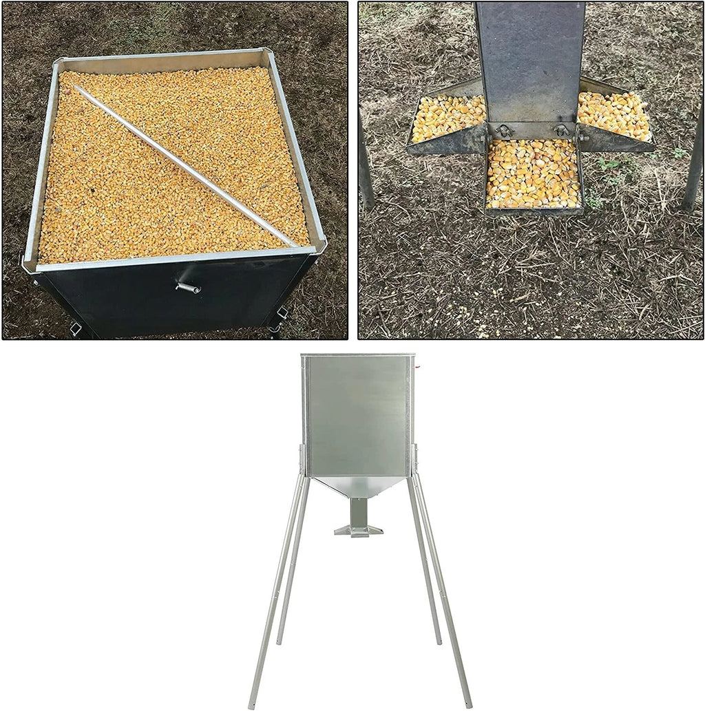 Gravity Feeder 450lb Zinc-Plated for Deer Turkey Big Game Hunting