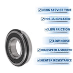 Deep Groove Ball Bearings 12x24x6mm for Various Models (6901NR2RS)