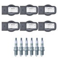 Set of 6 Ignition Coils & Spark Plugs for NSX A4 Q5 E36 XJ6 (1990–2005)