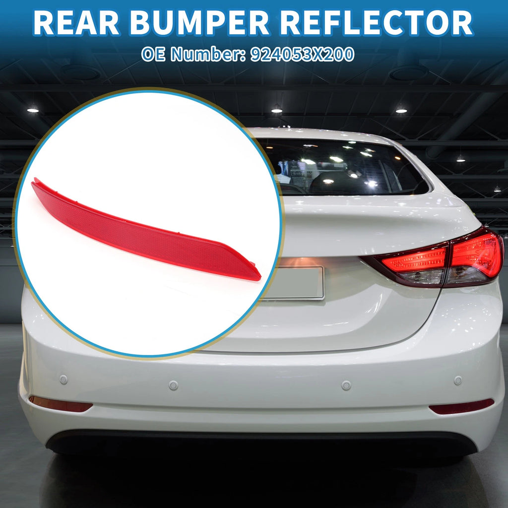 Rear Left Side Bumper Reflector No. 924053X200 for Hyundai Elantra (2014–2016)