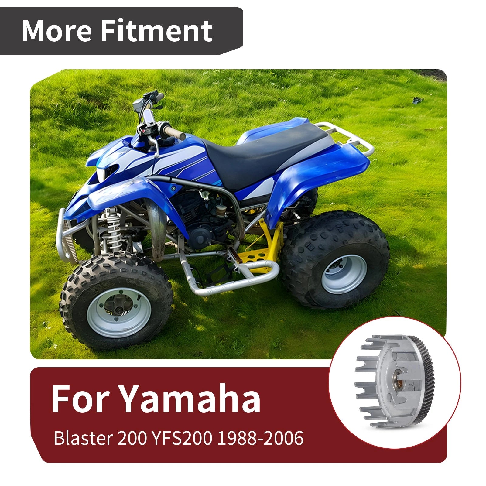 Outer Clutch Basket with Gear for Yamaha Blaster YSF200 (1990–2006)