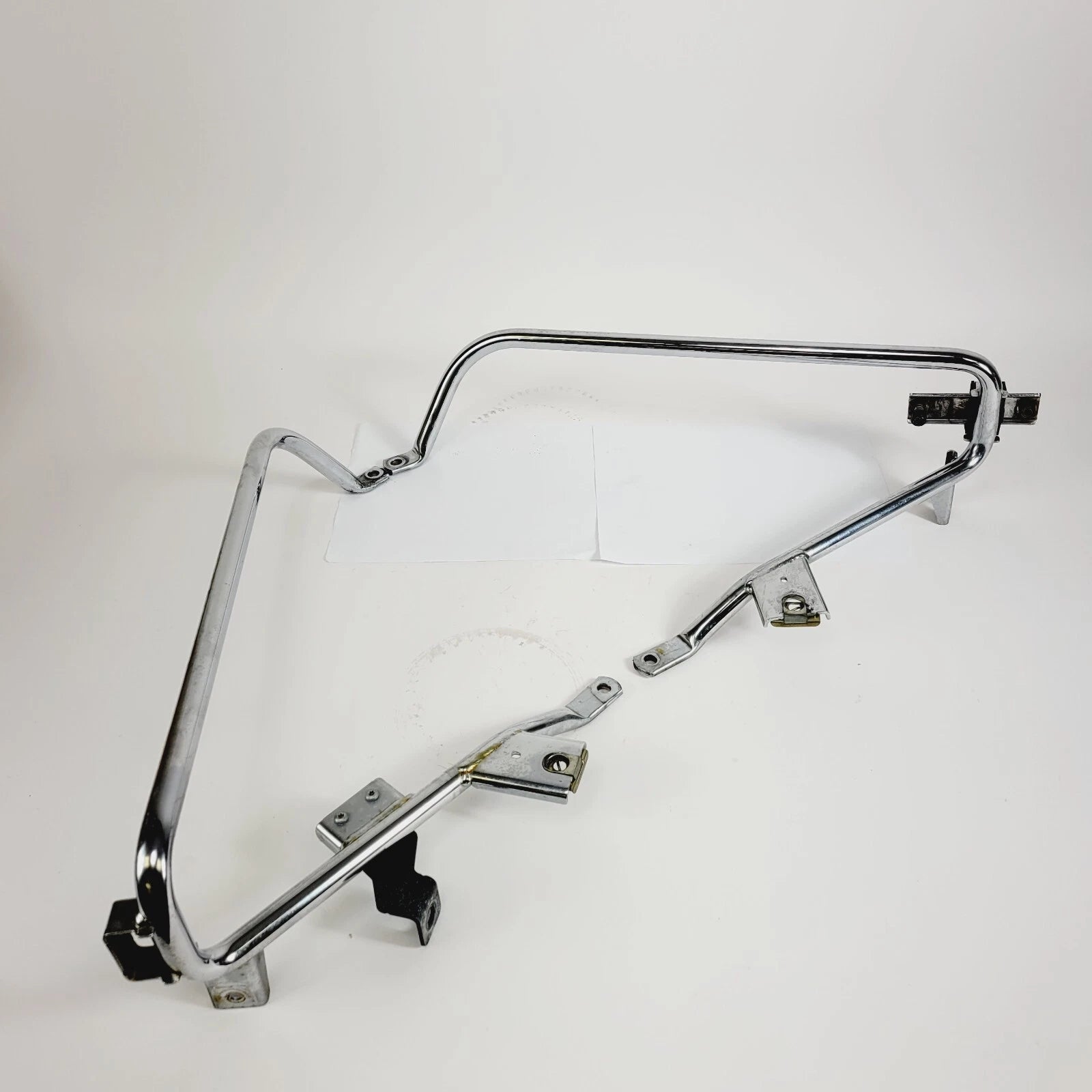 Chrome Saddlebag Lower Support Mount Rails for Harley Touring (2009–2013)