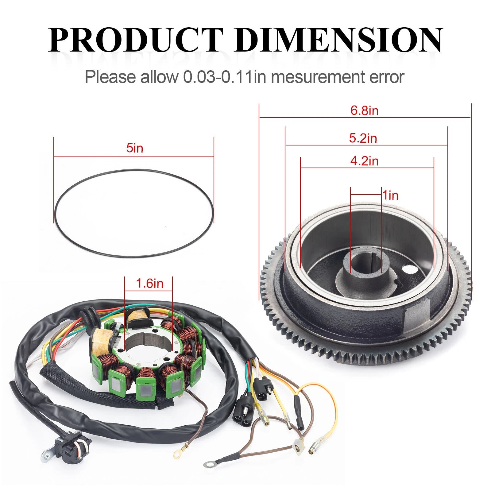 Stator and Flywheel Rotor Assembly for Polaris Xplorer 500 Ranger 500 (1997-2000)