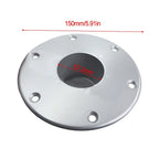 Set of 5 Round Flush Mount Aluminum Table Leg Bases for RV Boat Trailer