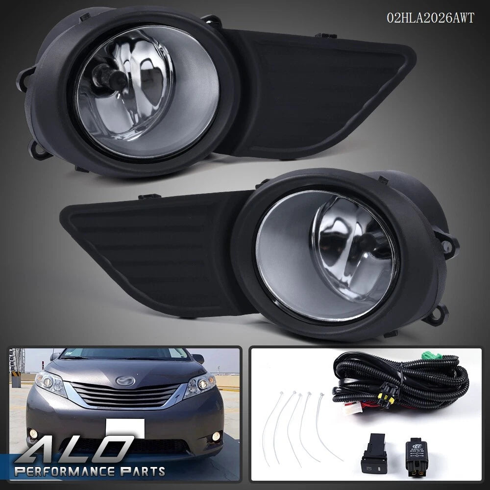 H11 Bulbs for Toyota Sienna (2011–2017) - Bumper Driving Fog Light Set