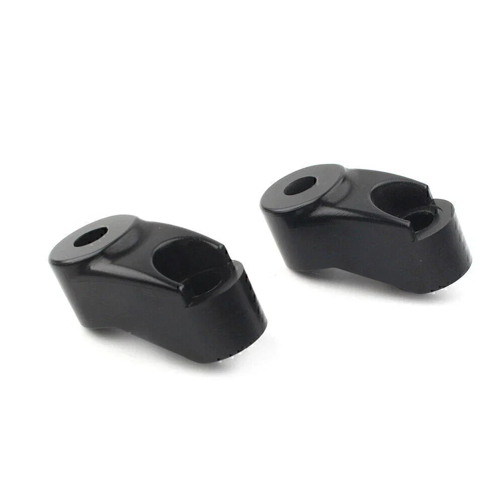 Black Front Turn Signal Mount Bracket for Harley Dyna 39mm 49mm