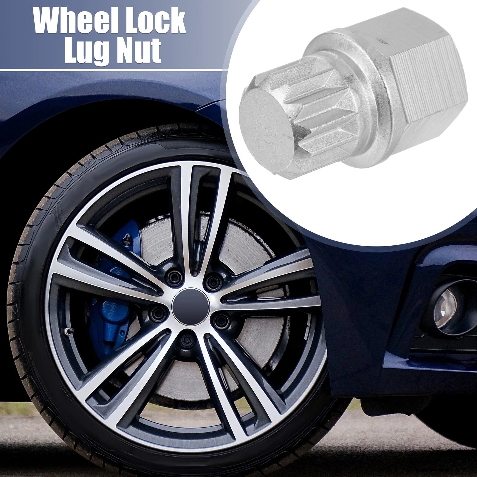 1 Pcs Wheel Lock Key Lug Nut Removal Tool for VW Audi 