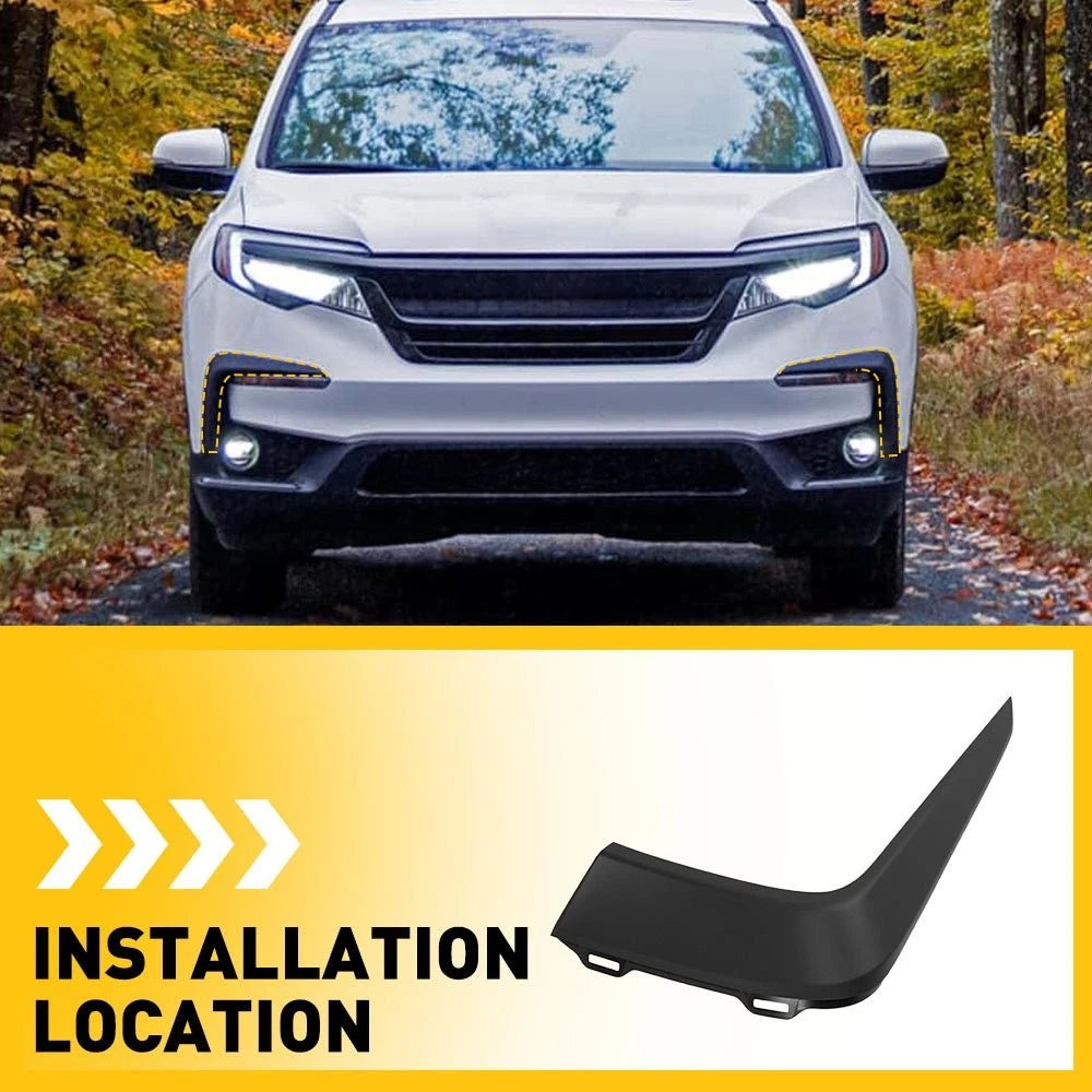 Front Upper Bumper Cover Molding Trims for Honda Pilot (2019–2021)