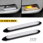 2X 9" DRL LED Headlight Strip Light for