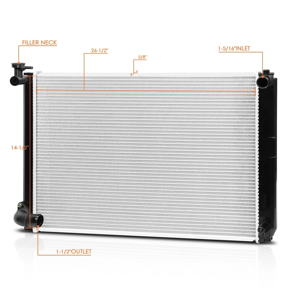 Aluminum Core Radiator for Toyota RX400H/Highlander Hybrid (2006–2008) DPI-2929