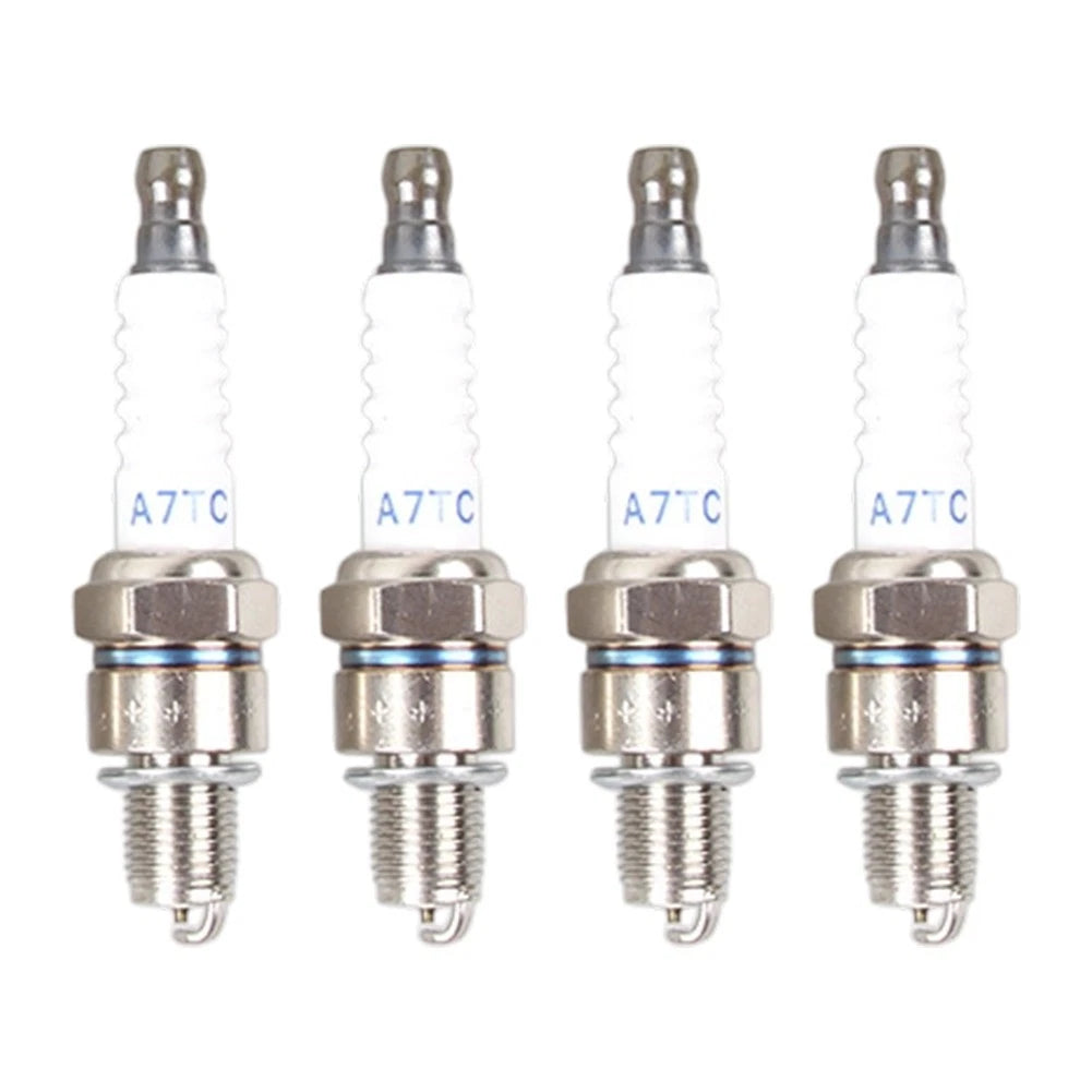 Set of 4 Spark Electrodes A7TC for Lawn Mower Engine (70mm 10mm)