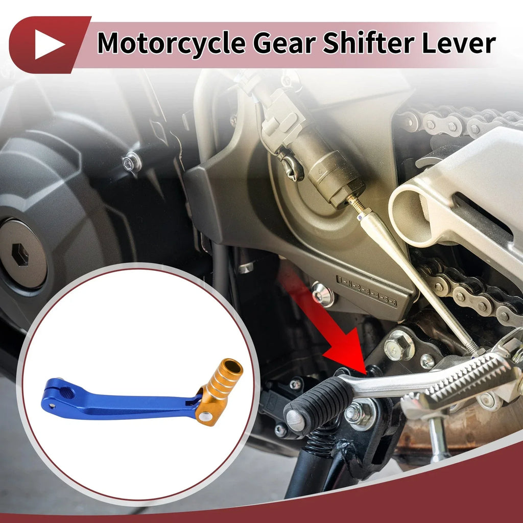 Shifter Lever for Honda CRF150F 2003-2017 - Blue Gold Silver Tone
