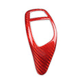 Carbon Fiber Red Gear Shift Knob Cover Trim for BMW 1 2 3 4 5 6 Series X3 X5 X4 (2000–2023)
