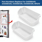2X White Gallon Door Bin for Frigidaire Refrigerator (AP2116036, 240356401)