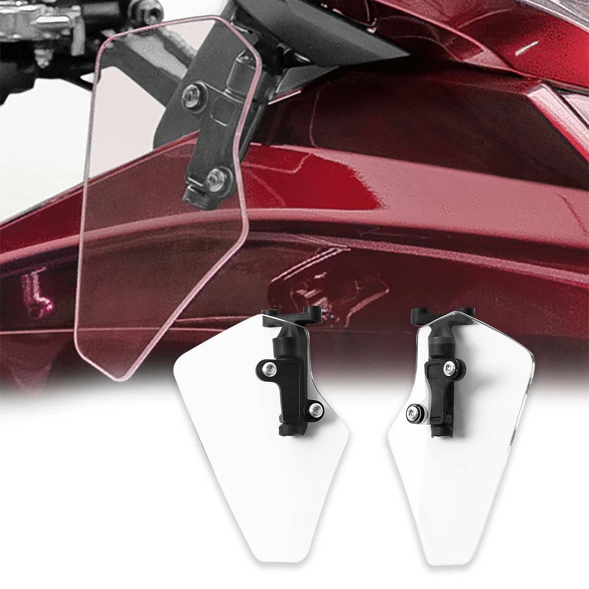 Set of 2 Clear Upper Air Deflectors for Honda Goldwing GL1800 (2018–2025)