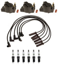 Set of 3 Ignition Coils & 6 Spark Plugs for Chevy Pontiac 3.8L V6