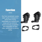 2 Pcs Front Windscreen Washer Nozzles with Gaskets for Ford 