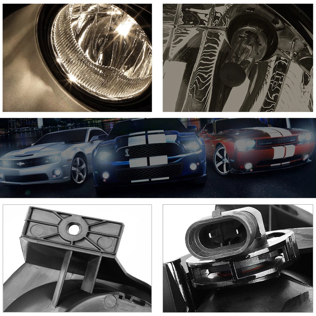 Smoked Lens Fog Lights + Switch Pair for Ford F-150 (2009–2014)