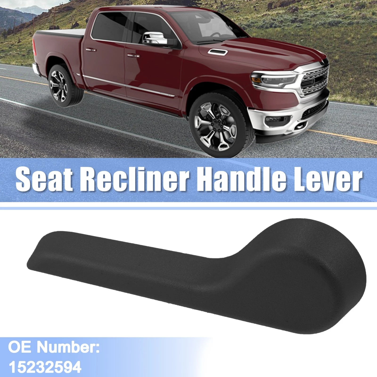 Seat Recliner Handle Lever for Chevrolet Avalanche (2002–2013) Black