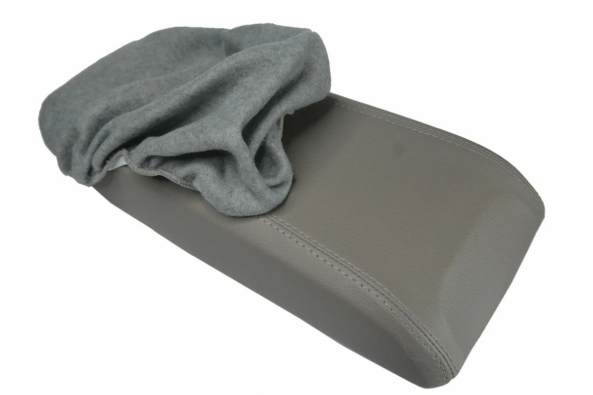 Fleece Console Lid Armrest Cover for Mazda CX7 (2007–2012) Gray