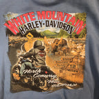 Harley Davidson White Mountain Pullover Sweatshirt for Men (Blue)