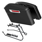 Matte Hard Saddle Bags & Conversion Brackets for Harley Softail Fatboy (1984–2017)