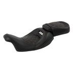 Driver Passenger Seat Backrest for Harley Road Glide (2014-2023) Red Stitching