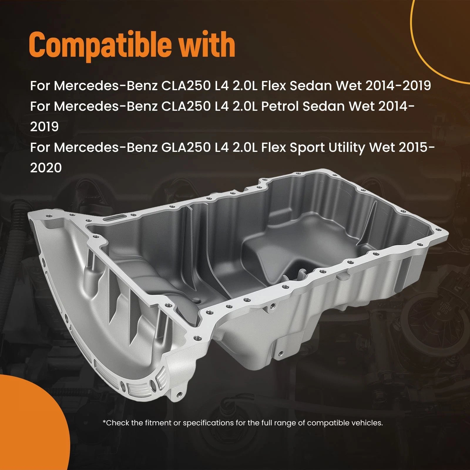 Engine Oil Pan Assembly for Mercedes-Benz CLA250 (2014-2019)