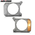 Clear Gray Headlight Door Bezel Set for Toyota Pickup (1979–1981)